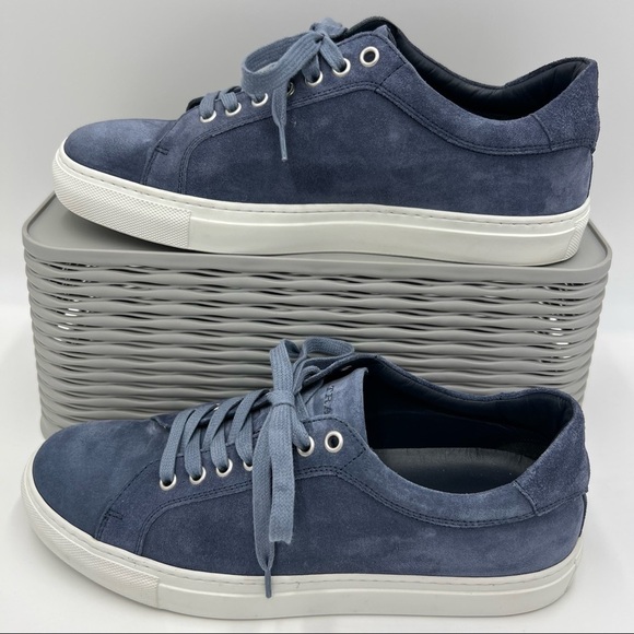 Trask Men’s Blue Rigby Suede Sneakers Size 8 - Picture 1 of 12